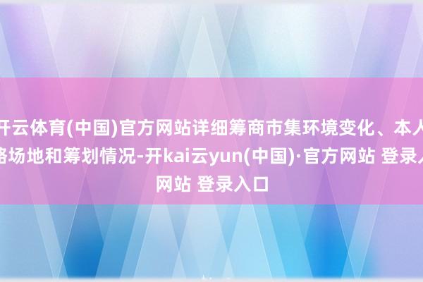 开云体育(中国)官方网站详细筹商市集环境变化、本人策略场地和筹划情况-开kai云yun(中国)·官方网站 登录入口