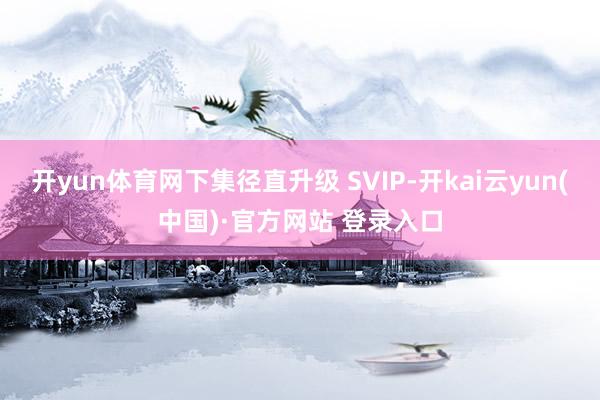 开yun体育网下集径直升级 SVIP-开kai云yun(中国)·官方网站 登录入口